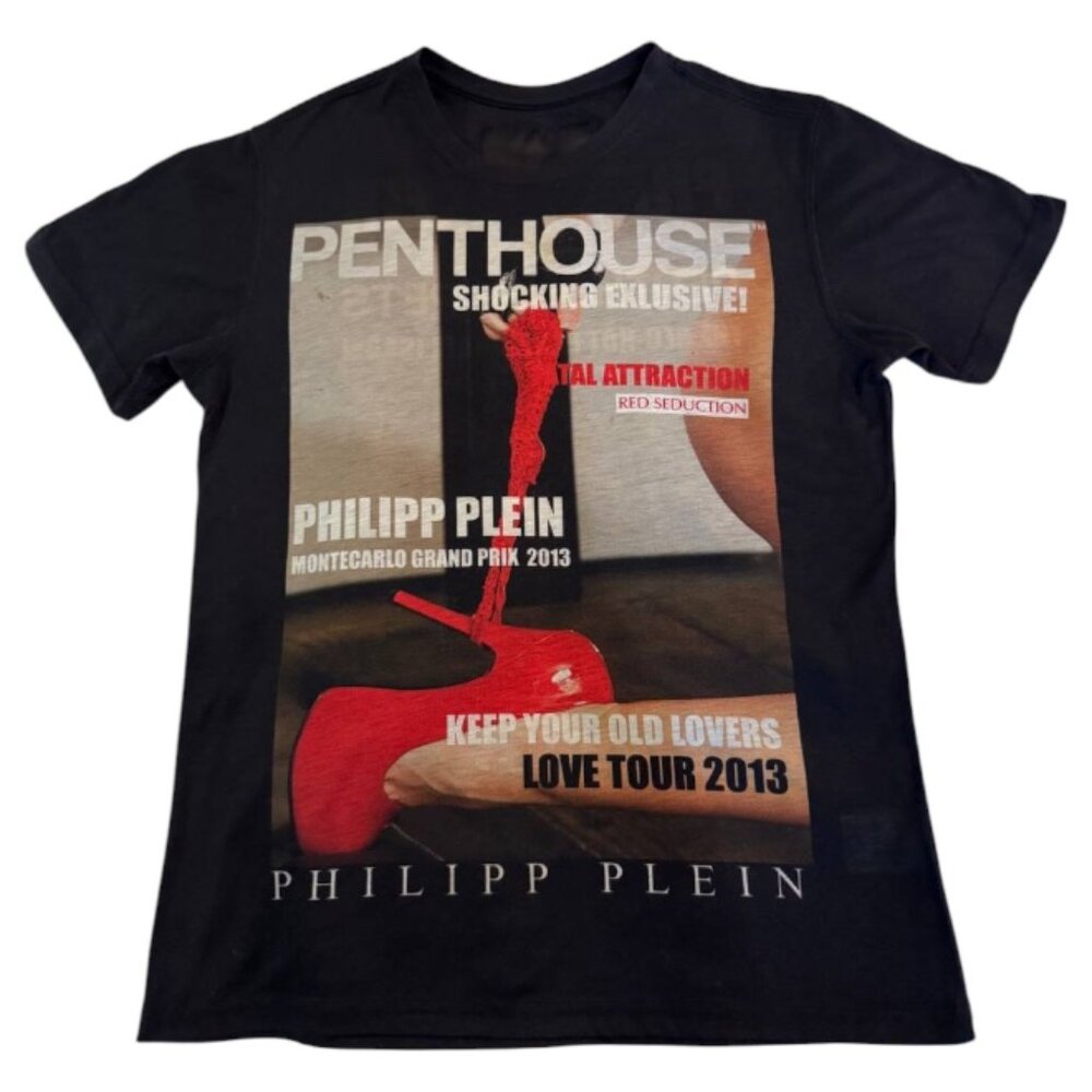 NWOT Ultra Rare Philipp Plein x Penthouse Montecarlo Grand Prix 2013 tee- Mens M